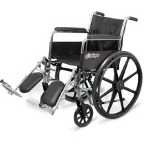 Airgo Wheelchair 18", Chrome, Mags, Swingaway Elevated Legrests