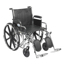 Sentra EC Heavy Duty Wheelchair with Various Arm Styles and Front Rigging Options