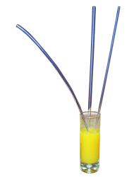 LARGE ACRYLIC STRAWS, 6/pkg