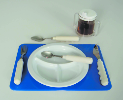 COMFORT GRIP TABLEWARE SET, DELUXE 