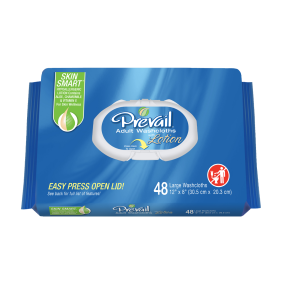 Prevail Washcloths -Fragrance Free Soft Pack with Press Open