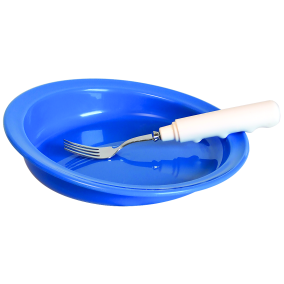 PARSONS SCOOP PLATE, BLUE