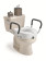 Invacare Clamp-On Raised Toilet Seat With Arms 