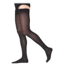 Sigvaris Cotton for Men 233N Thigh with Grip-Top - Closed Toe