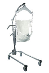 Hydraulic Deluxe Chrome Plated Patient Lift with Six Point Cradle