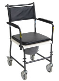 Fauteuil garde-robe Deluxe portable avec Cadre en acier Veiné - Assemblé
