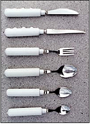 SOUP SPOON WITH BUILT UP HANDLE