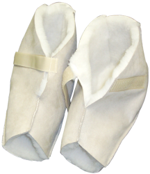 FLEECE OPEN TOE BED SOCK