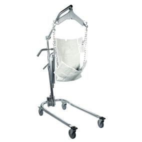Drive Hydraulic Deluxe Chrome Plated Patient Lift with Six Point Cradle
