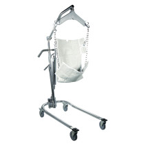 Hydraulic Deluxe Chrome Plated Patient Lift with Six Point Cradle
