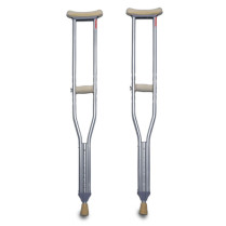 AMG Aluminum Crutches, pediatric, with accessories, adj. 27" to 32"