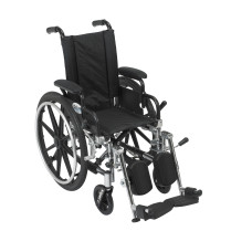 Viper Wheelchair with Various Flip Back Desk Arm Styles and Front Rigging Options