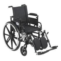 Viper Plus GT Wheelchair with Flip Back Adjustable Arms with Various Front Rigging