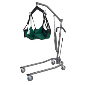 Drive Hydraulic Standard Patient Lift with Six Point Cradle, Silver Vein