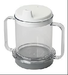 WEIGHTED MUG W/LID & ANTI SLIP