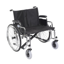 Sentra EC Heavy Duty Extra Wide Wheelchair with Various Arm Styles Arms