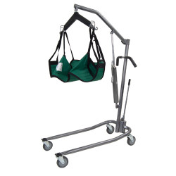 Low Hydraulic Standard Patient Lift with Six Point Cradle for use under Low Bed