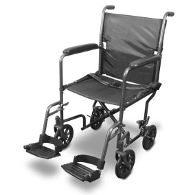 Airgo Steel Transport Chair  20 with Footrests 
