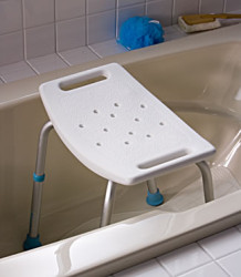 AQUASENSE Adjustable Bath, Seat Without Back - 6 Units per case