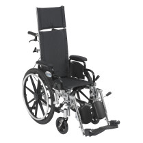Viper Plus Light Weight Reclining Wheelchair with Elevating Leg rest and Various Flip Back Arm Styles
