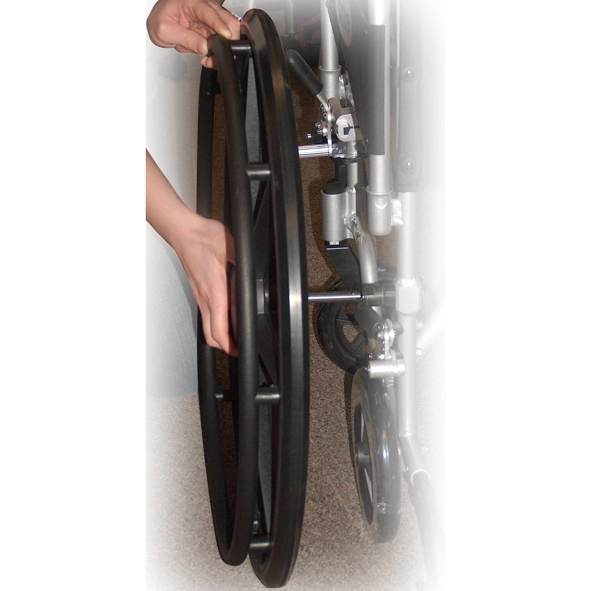 Poly Fly Light Weight Transport Chair Wheelchair with Swing away ...