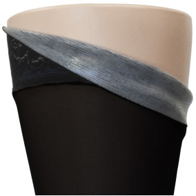 Sigvaris Soft Opaque for Women 842N - Thigh with Grip-Top - Open Toe