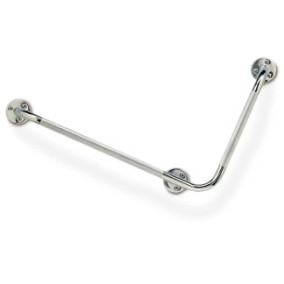 AMG Grab Bar knurled chrome finish with angle