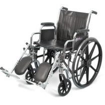 Airgo Wheelchair 18", Chrome, Mags, Desk Arms, Swingaway Elev.Legrests