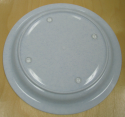 NO-SLIP INNER LIP PLATE, BLUE