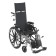 Light Weight Reclining Wheelchair with Elevating Leg rest and Various Flip Back Arm Styles