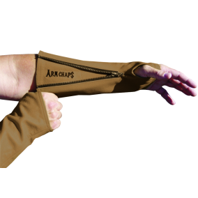 LEATHER ARM CHAPS, SMALL, LT. BROWN, PAIR