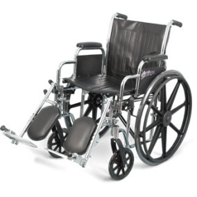 Airgo Wheelchair 18", Chrome, Mags, Desk Arms, Swingaway Elev.Legrests