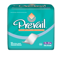 Prevail Underpads Surface Protection - Super Absorbant - Peach - 30'' X 30''