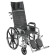 Reclining Wheelchair with Various Arm Styles and Elevating Leg rest