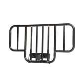 Drive Barrière de lit mi-longueur largeur réglable sans outil avec fini couleur marron veiné