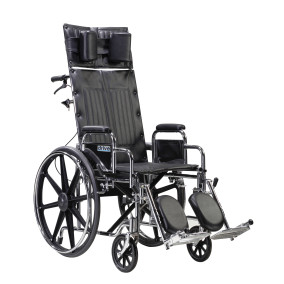 Reclining Wheelchair with Various Arm Styles and Elevating Leg rest