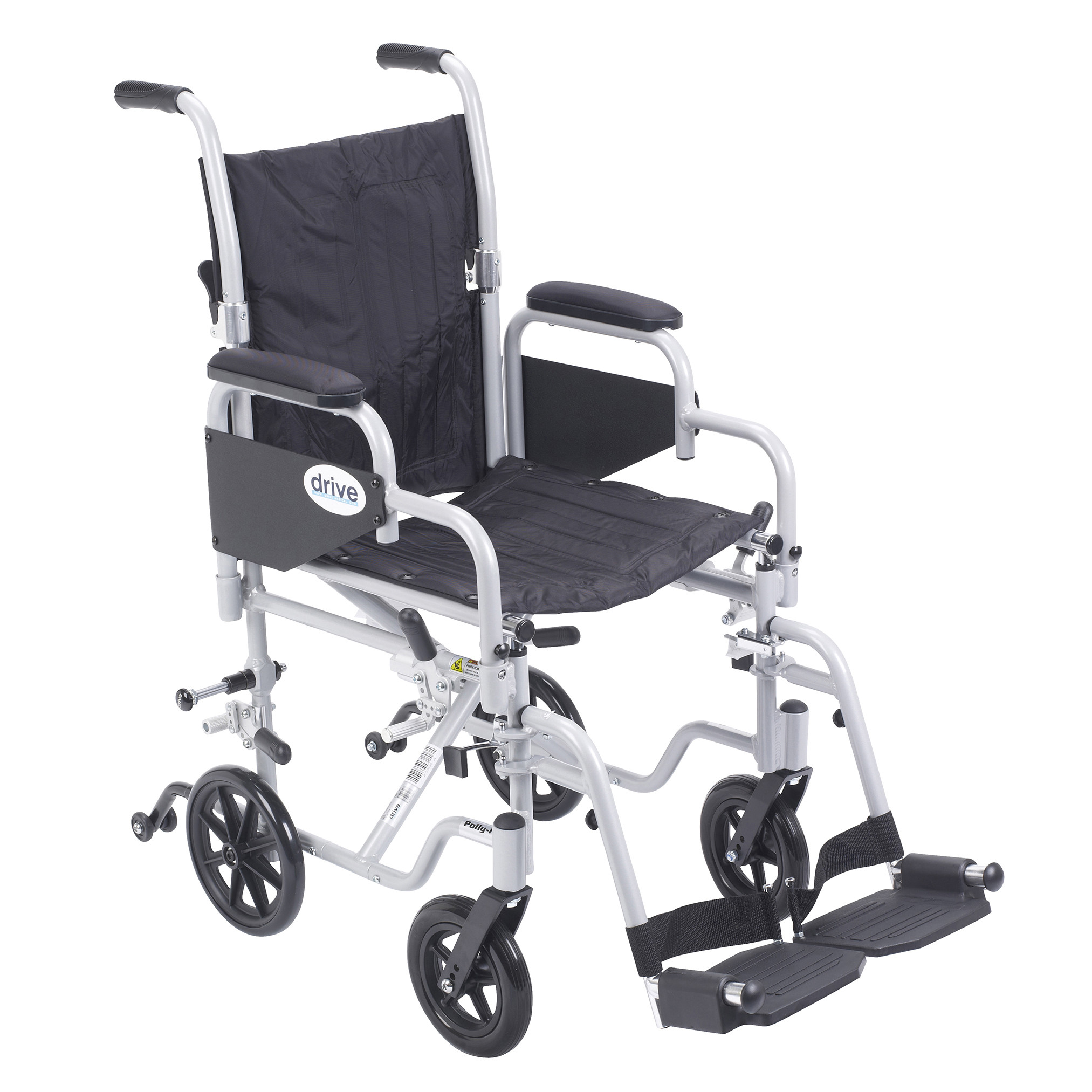 Poly Fly Light Weight Transport Chair Wheelchair with Swing away ...