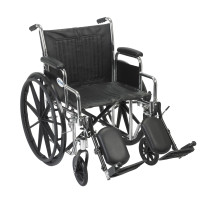 Chrome Sport Wheelchair with Various Arm Styles and Front Rigging Options
