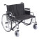 Sentra EC Heavy Duty Extra Wide Wheelchair - Detachable Desk Arms 
