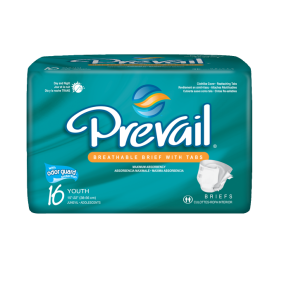 Prevail Specialty Size Briefs Youth White 15"-22''