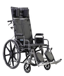 Sentra Reclining Wheelchair with Various Arm Styles and Elevating Leg rest