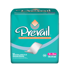 Prevail De Luxe Underpads - Super Absorbent - Peach 30” x 36”