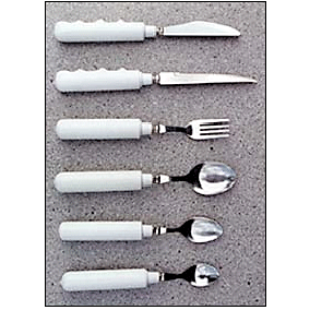 SOUP SPOON WITH BUILT UP HANDLE