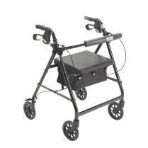 Drive Rollator with Fold Up and Removable Back Support and Padded Seat