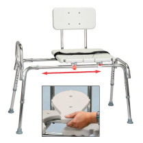 Snap-N-Save Sliding Transfer Bench with Replaceable Cut Out Seat