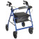 Rollator with Fold Up and Removable Back Support and Padded Seat