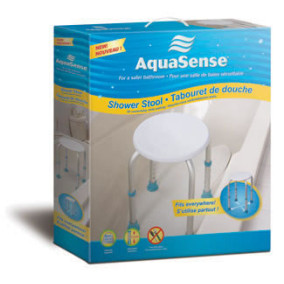 AQUASENSE Knock Down Adjustable Bath Stool