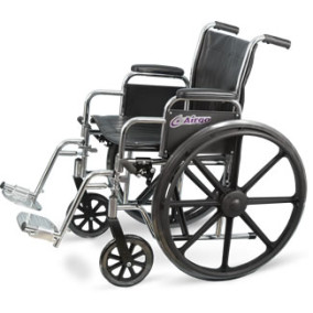 Airgo Wheelchair 18", Chrome, Mags, Desk Arms, Swingaway Footrests