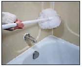 MANCHE DE NÉTTOYAGE DE BAIN, TÉLÉSCOPIQUE
