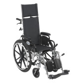 Light Weight Reclining Wheelchair with Elevating Leg rest and Various Flip Back Arm Styles